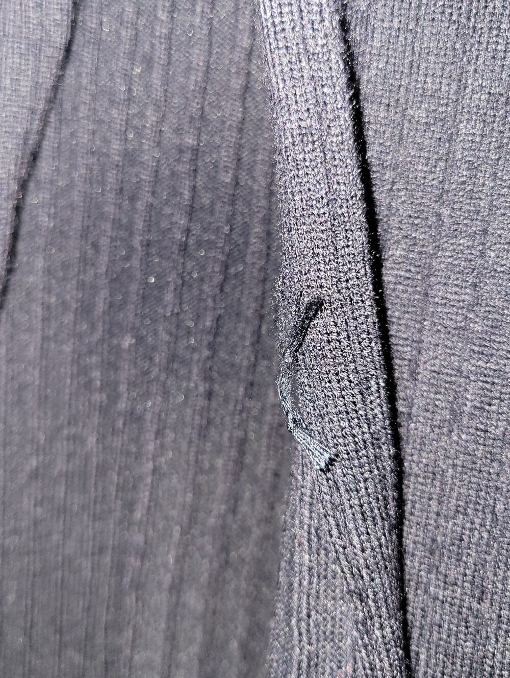 Commense Navy Ribbed Cardigan with Gold Buttons - Picture 5 of 10